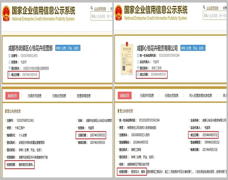 成都花卉租赁信息